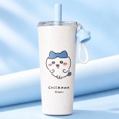 42000 먼작귀 빨대 텀블러 650ml-하치와레 [B2-780768]