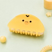 7500 리락쿠마 얼굴 헤어 집게핀-키이로이토리 [C2-070165] 할인판매금지